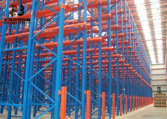 Power Coated Customer Size 2000-6500 mm Tinggi Rak Palet Rak Gravitasi
