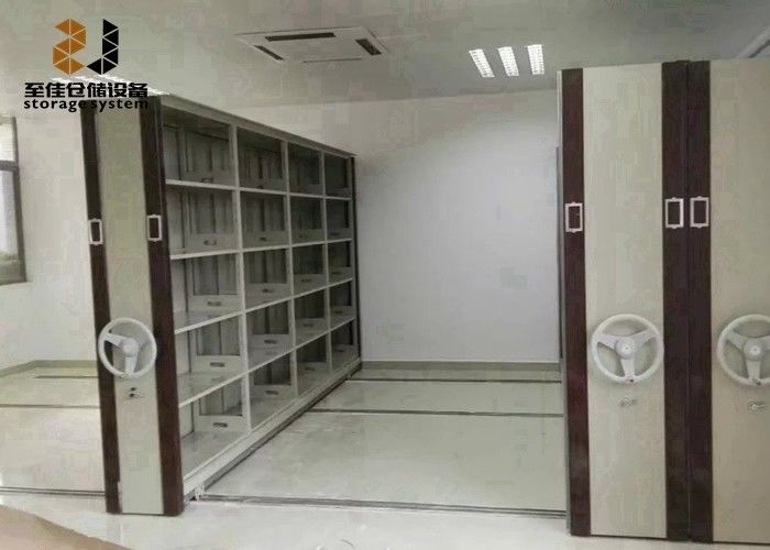 Powder Coating File Cabinet Storage Systems, Sistem Rak Perpustakaan Ponsel Dengan Kunci Keamanan