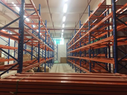 Struktur Jembatan Rak Palet Selektif Adaptif Dengan Cat Powder Coat Finish