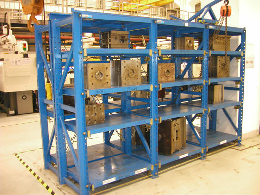 Rack penyimpanan laci industri khusus baja Rack cetakan tugas berat