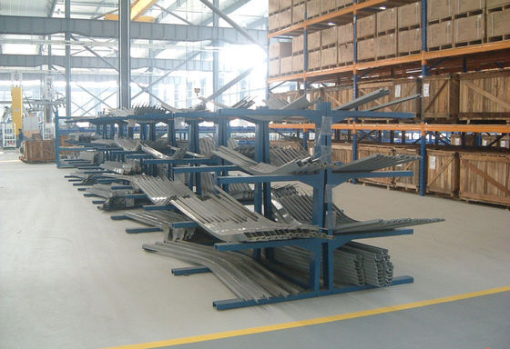 Steel Pipe Cantilever Pallet Racking, Sistem Racking Cantilever Tugas Berat