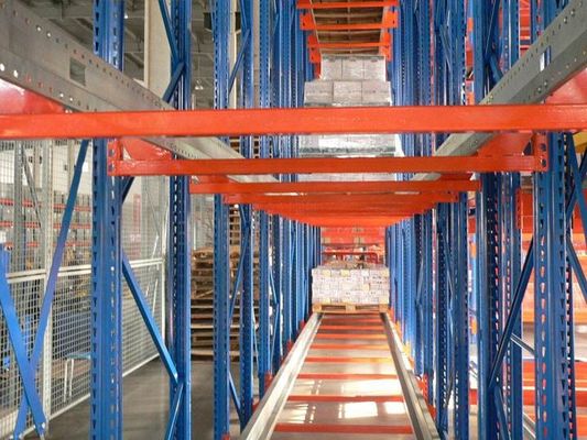 Orange / Blue Shuttle Palet Racking Storage System, Sistem Palet Racking Selektif