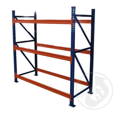 6000mm Tinggi Panjang Span Heavy Duty Storage Racks Dengan Powder Coat Paint Finish
