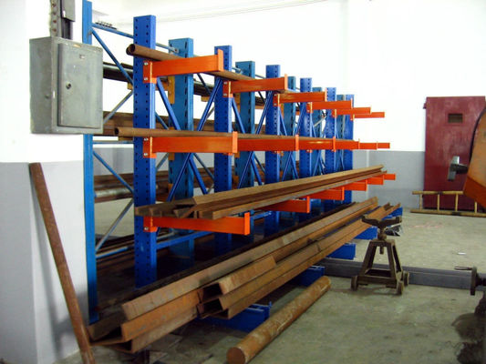 Karbon Steel Cantilever Pallet Racking Double Side Heavy Duty Industri Cantilever Rak