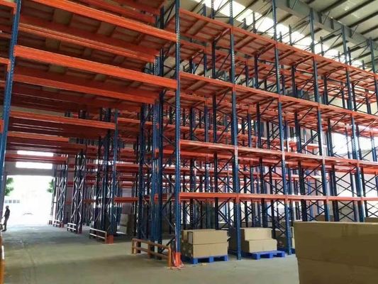 Struktur Jembatan Rak Palet Selektif Adaptif Dengan Cat Powder Coat Finish