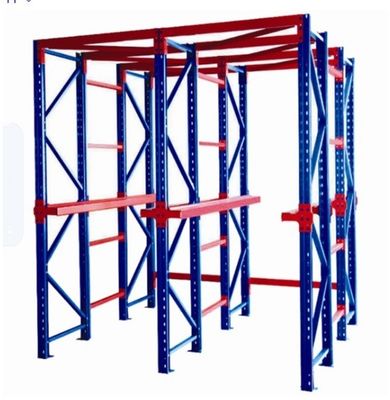 Custom Medium Duty Storage Rack Assemble / Welded Structural Steel Pallet Rack Produsen