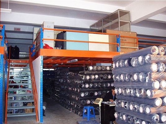 Lantai Mezzanine Industri yang Disesuaikan Sistem Mezzanine Multi Level Pallet Rack