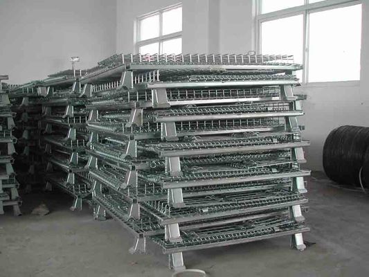Kontainer Wire Mesh Rustless Steel Cage Lipat Wire Mesh Lipat Tugas berat