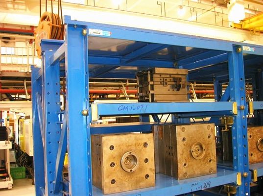 Mudah Mengumpulkan Injection Mold Storage Racks Steel Storage Shelf Unit jenis laci