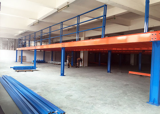 Heavy Duty Metal Mezzanine Lantai Industri Untuk Gudang / Kantor