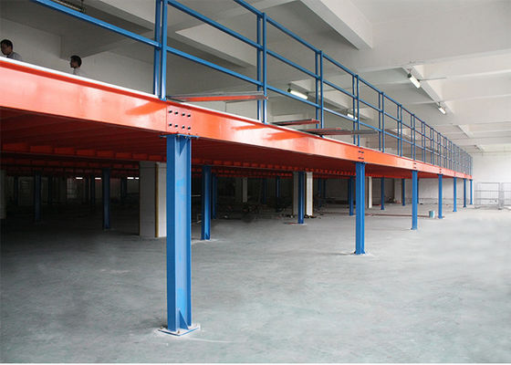 Lantai Mezzanine Industri yang Disesuaikan Sistem Mezzanine Multi Level Pallet Rack