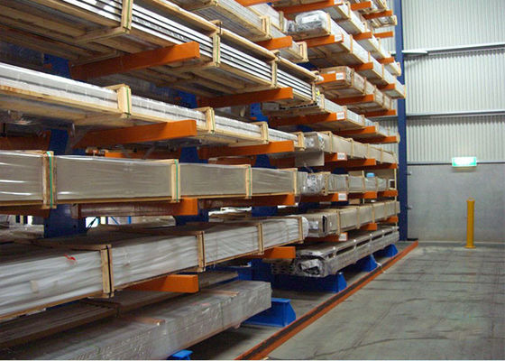 Produsen Rak Pallet Cantilever Logam untuk Gudang Kayu / Kayu / Pipa / Tabung