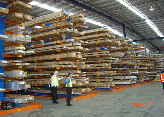 Produsen Rak Pallet Cantilever Logam untuk Gudang Kayu / Kayu / Pipa / Tabung