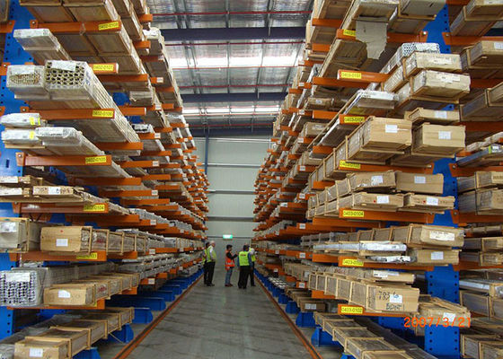 Powder Coating Structural Steel Storage Racks Warehouse Cantilever Racking Systems (Sistem rak tangki baja struktural)