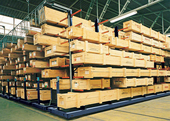 Racking pallet kantilver tugas berat untuk penyimpanan kayu lapis gudang