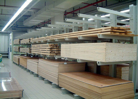 Racking pallet kantilver tugas berat untuk penyimpanan kayu lapis gudang
