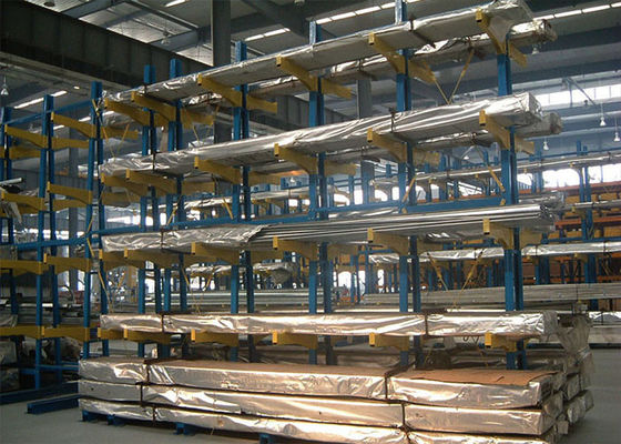 Racking pallet kantilver tugas berat untuk penyimpanan kayu lapis gudang