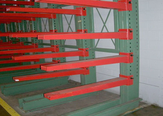 Metal Single Sisi Cantilever Rack Keamanan Heavy Duty Cantilever Rak