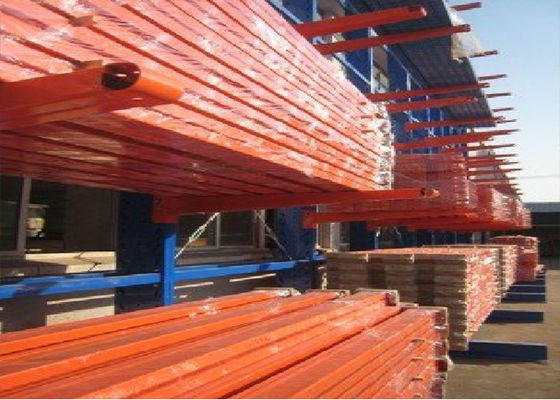 Heavy Duty Industrial Cantilever Pallet Racking Untuk Kayu / Kayu / pipa panjang