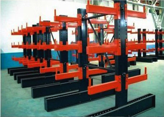 Double Side Cantilever Pallet Racking Rak ukuran yang disesuaikan