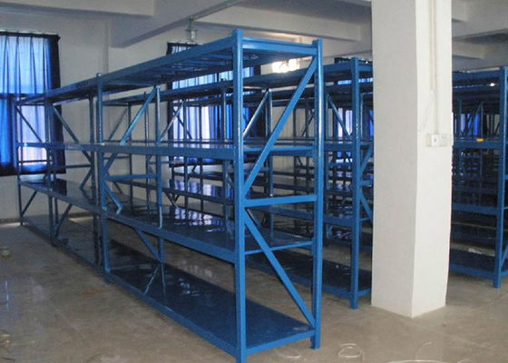 Warehouse Steel Medium Duty Storage Rack Dengan Framing dan Balok Tegak Layanan OEM