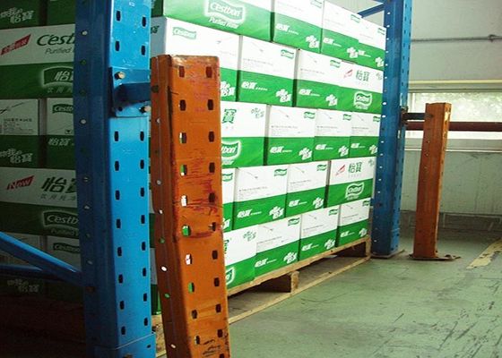 Rak penyimpanan baja industri tugas menengah 500kg/lapisan Rak gudang komersial