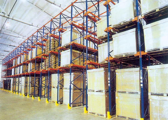 Baja Q235B Rak Palet Industri Rak, Drive Through Palet Rack Sistem