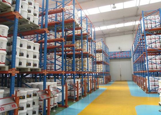 Metal Drive In Palet Racking Produsen 1500kg/Palet Sistem Rak Gudang