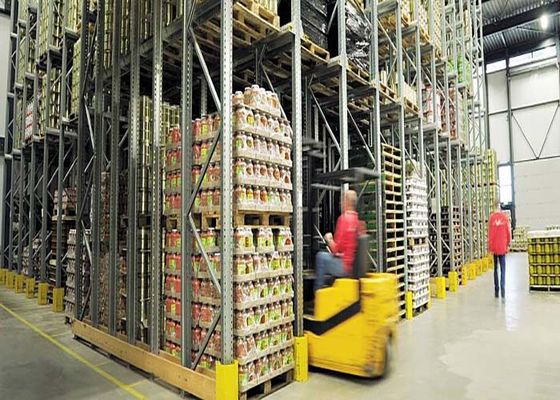 Baja Q235B Rak Palet Industri Rak, Drive Through Palet Rack Sistem