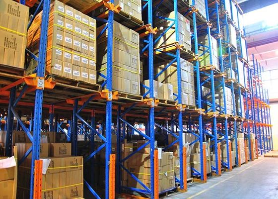 Baja Q235B Rak Palet Industri Rak, Drive Through Palet Rack Sistem