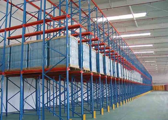 Drive In Industrial Steel Storage Racks Dengan Powder Coat Paint Finish