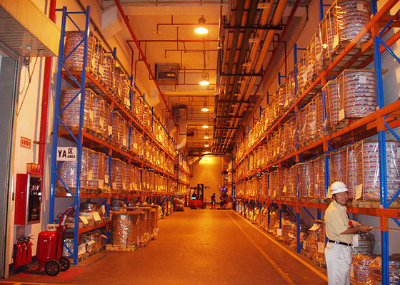 Penggerak yang disesuaikan dengan baja di rak gudang baja rak rak pallet rak rak 4000kg/level