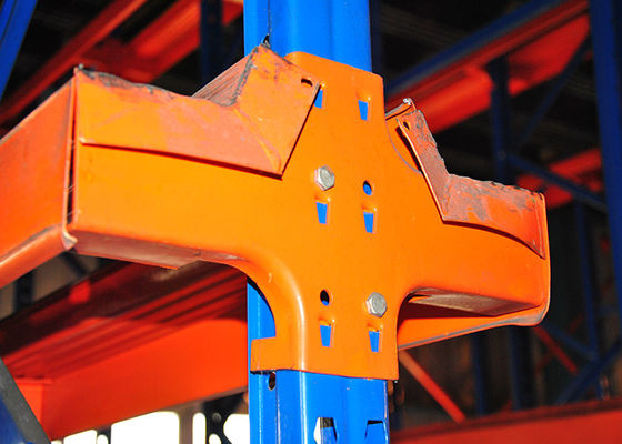 Baja Q235 Drive In Pallet Racking Perlengkapan Rak Industri Custom