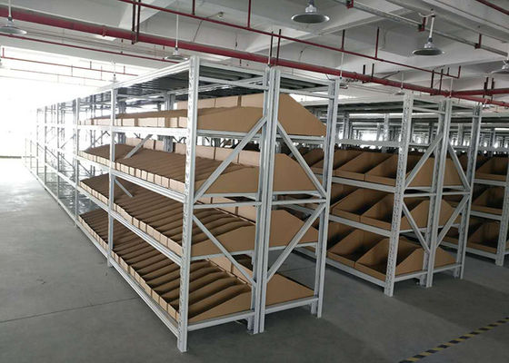 Multi Level Industrial Steel Storage Racks ODM / OEM Pallet Rack Didukung Mezzanine