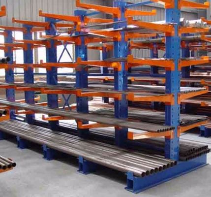 Multi Tier Carbon Steel Cantilever Pallet Racking Kapasitas Beban Tinggi Untuk Industri