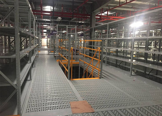 Sistem Rak Mezzanine Steel yang Didukung untuk Gudang Besar