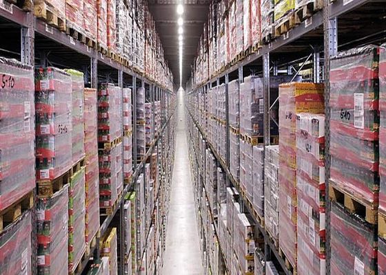 Rak penyimpanan baja industri tahan lama Perlindungan korosi Rak palet logam