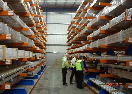 Produsen Rak Pallet Cantilever Logam untuk Gudang Kayu / Kayu / Pipa / Tabung