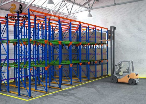 Powder Coated Drive In Pallet Racking Cold Rolled Steel ODM / OEM Tersedia