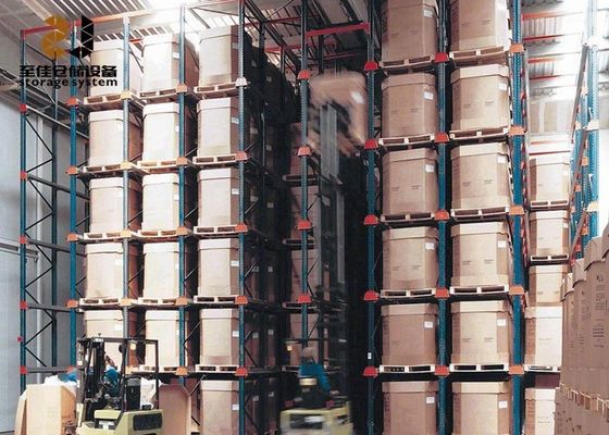 Sistem rak industri minuman Lapisan bubuk Lapisan pallet lorong sempit
