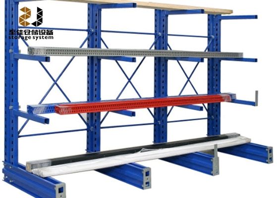 250-800lbs Cantilever Pallet Racking Powder Coating Cantilever Rak Rak