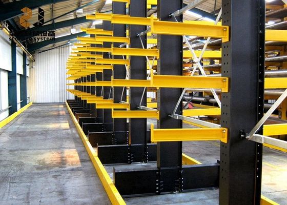 Powder Coating Cantilever Steel Storage Racks, Heavy Duty Cantilever Racks (Rel penyimpanan baja dengan tangki)