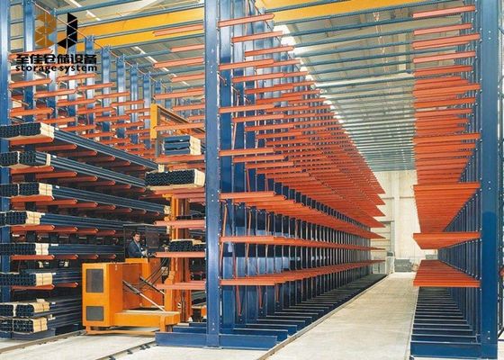 Powder Coating Cantilever Pallet Racking Ukuran Disesuaikan Dengan Safelock