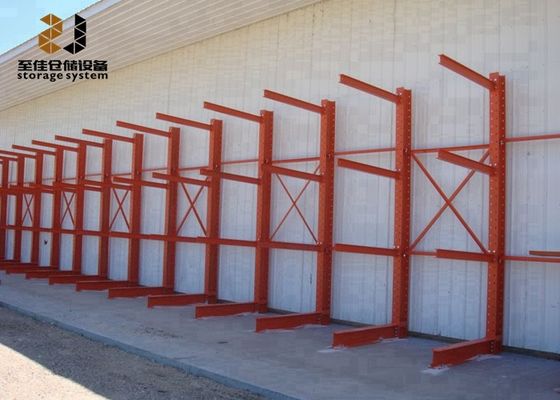 Powder Coating Cantilever Pallet Racking Ukuran Disesuaikan Dengan Safelock
