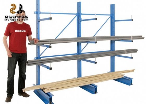 Powder Coating 300-1800mm Arm Korosi Perlindungan Sistem Rak Gudang