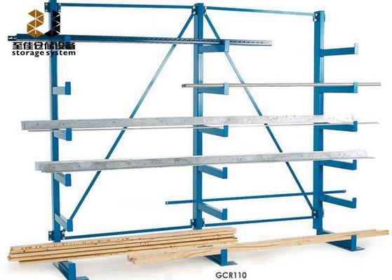 Powder Coating 300-1800mm Arm Korosi Perlindungan Sistem Rak Gudang