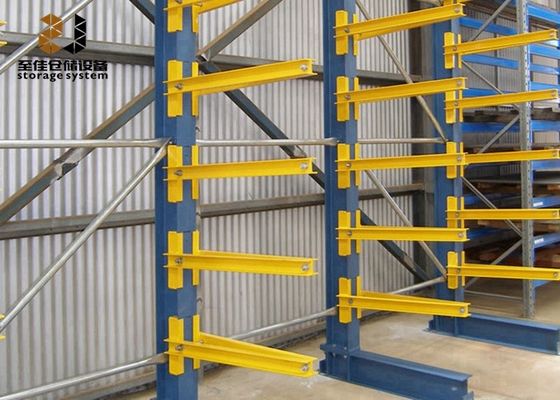 Ukuran yang disesuaikan 300-1800mm lengan dengan Safelock bebas berdiri rak kayu