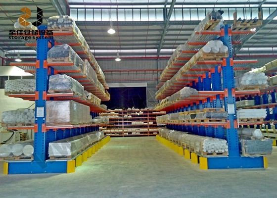 Customized Steel Q235 Cantilever Kayu Storage Rack Untuk Garasi