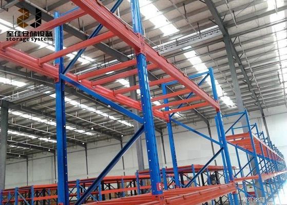 Power Coated Customer Size 2000-6500 mm Tinggi Rak Palet Rak Gravitasi