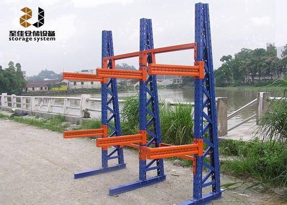 Cantilever Rack Kayu, Metal Cantilever Rack Sistem Rak Cantilever Tugas Berat